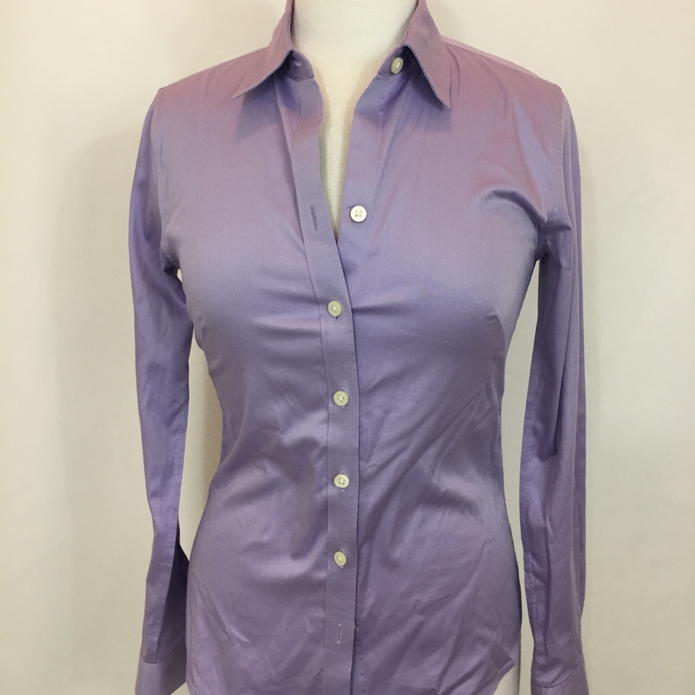 Banana Republic Purple Button Down Shirt